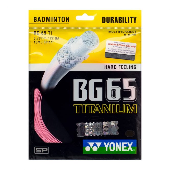 Dây Cước Căng Vợt Yonex BG 65 Titanium - nội địa