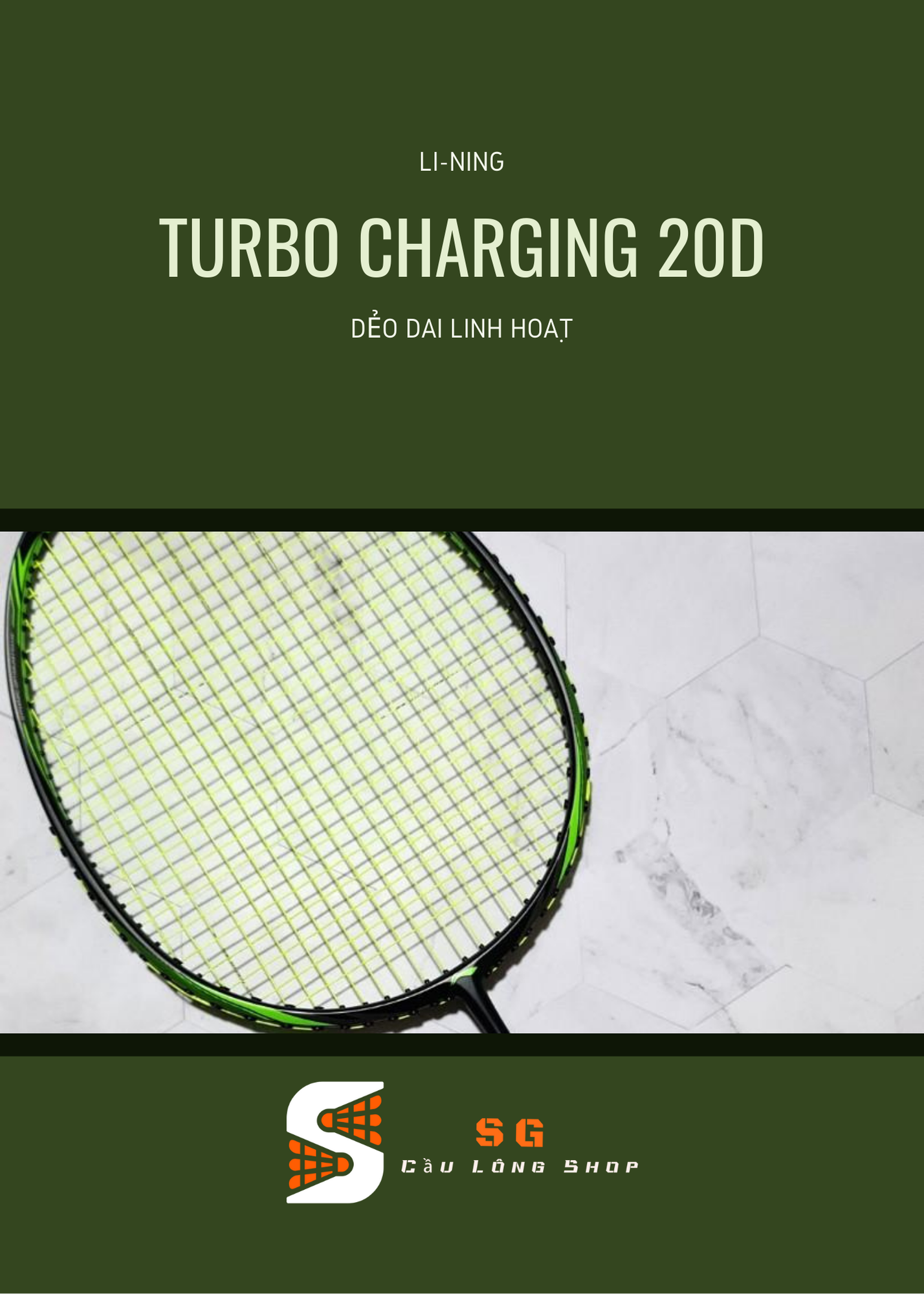 Vợt Cầu Lông Lining Turbo Charging 20D Chính Hãng