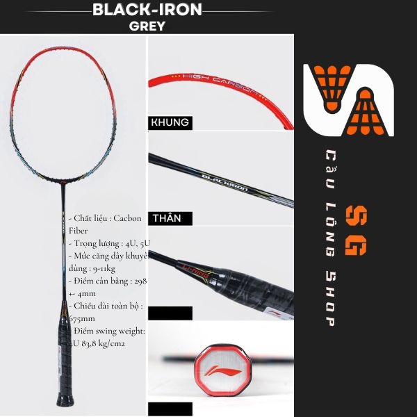 Vợt Cầu Lông Lining Black-Iron