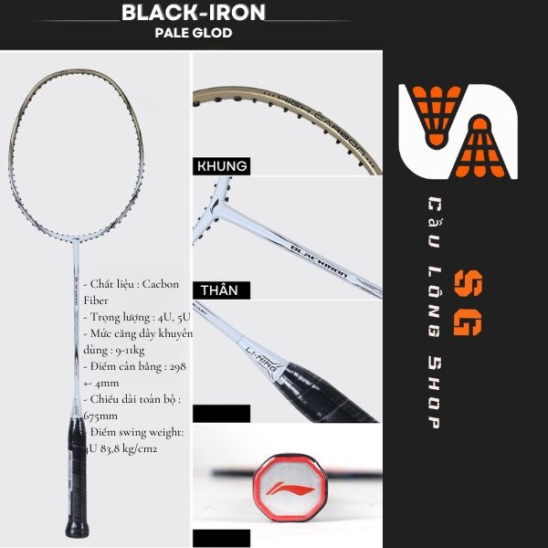 Vợt Cầu Lông Lining Black-Iron