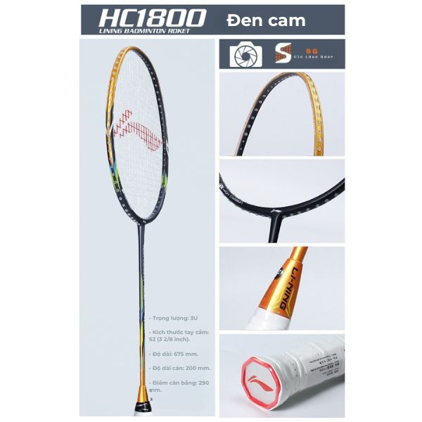 Vợt Cầu Lông Lining HC1800 - Chính Hãng