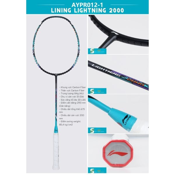 Vợt Cầu Lông Lining Lightning 2000 Blue